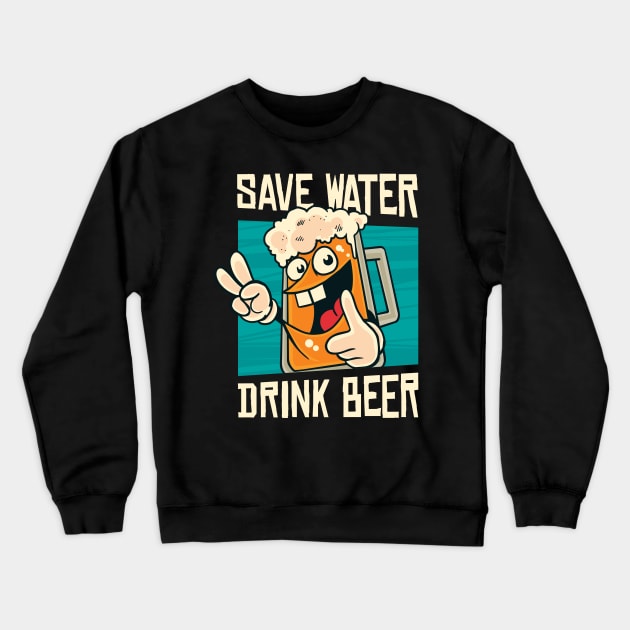 Getting Drunk Beer Crewneck Sweatshirt by elaissiiliass